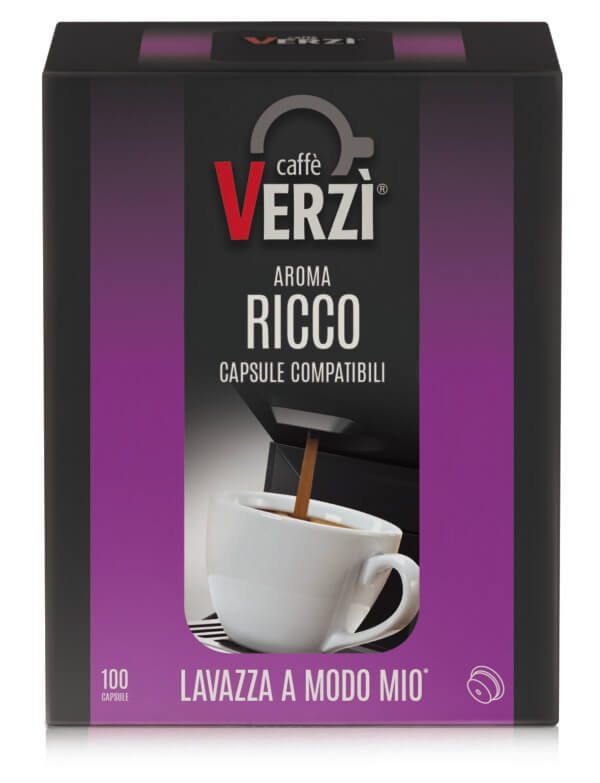 Verzì Compatibile A Modo Mio Miscela Aroma Ricco Conf 100 Pz - immagine 2
