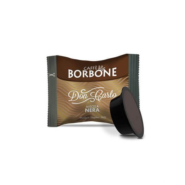 borbone-nera (Custom) Borbone Capsula Miscela Nera Don Carlo Compatibile Lavazza A Modo Mio Conf 100 - immagine 1