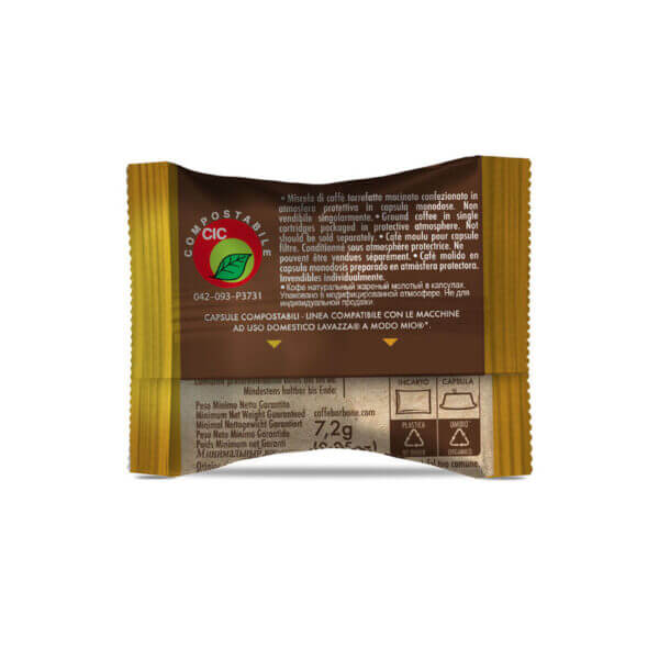 Borbone Capsula COMPOSTABILE Miscela Oro Don Carlo Compatibile Lavazza A Modo Mio Conf 100 Pz - immagine 3
