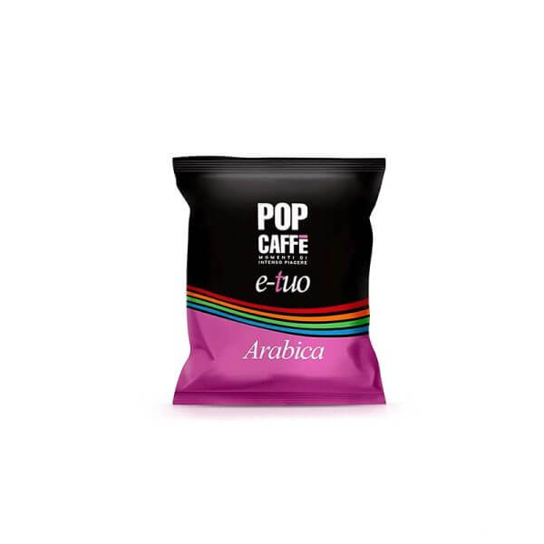 etuo-arabica (Custom) Pop Caffè Capsule E-Tuo Miscela 3 Arabica Compatibili Fior Fiore Coop e Lui Caffè Conf 100 Pz - immagine 1