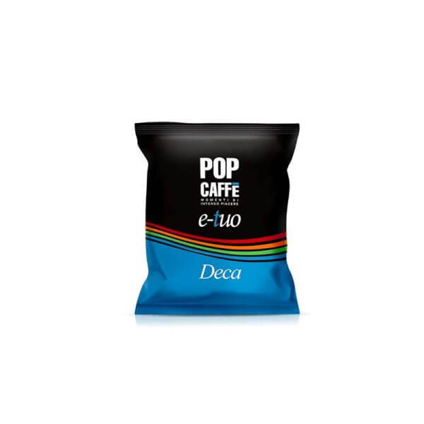 Pop Caffè Capsule E-Tuo Miscela 4 Decaffeinato Compatibili Fior Fiore Coop e Lui Caffè Conf 100 Pz - immagine 1