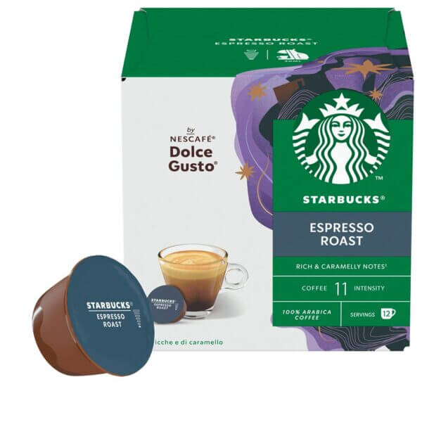 starbucks-espresso roast-by-dolce-gustosupregsup-per-caffe-americ STARBUCKS® Espresso Roast by Nescafé® Dolce Gusto®, per caffè espresso conf. 12 pz - immagine 1